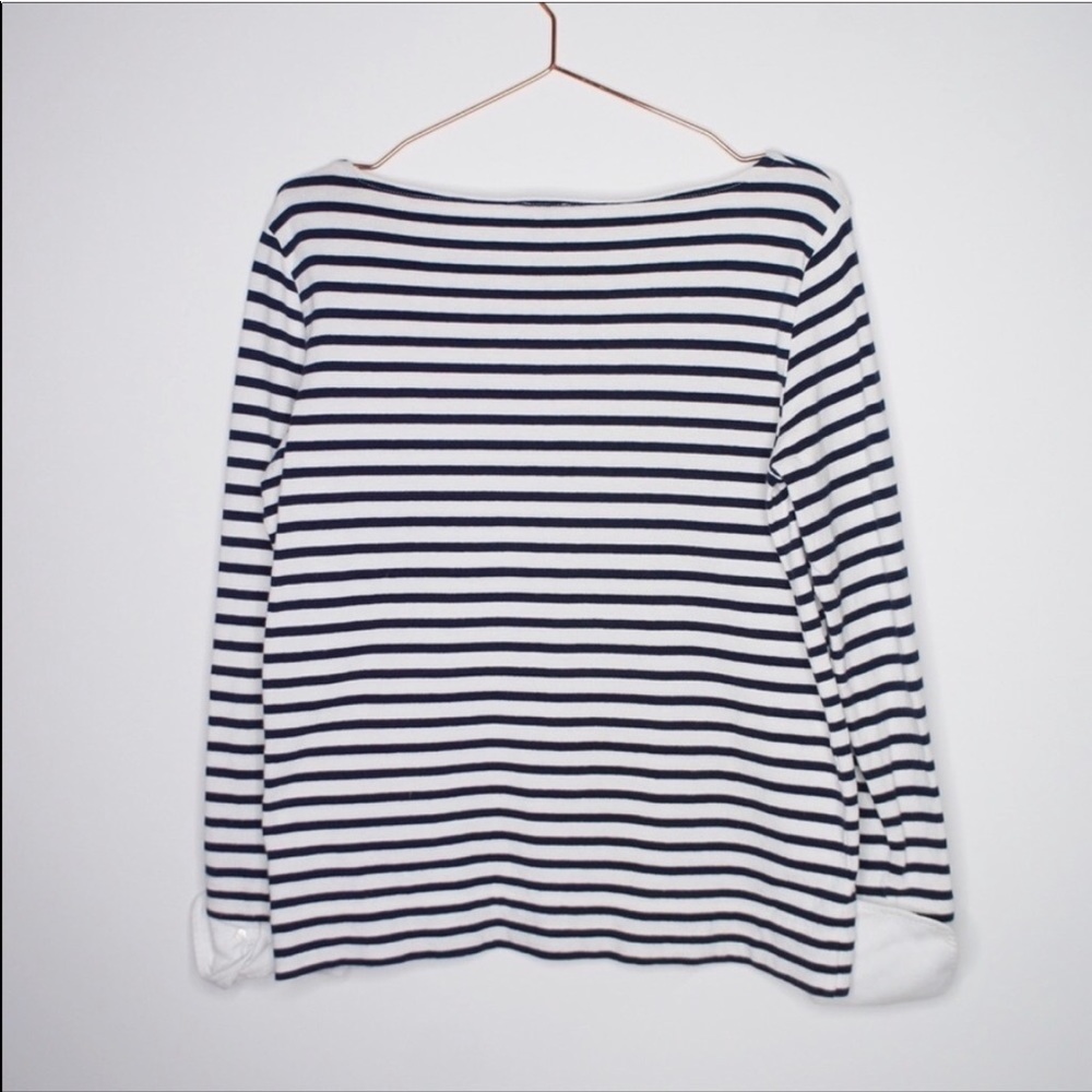J Crew Striped Boatneck Shirt - Picture 5 of 8